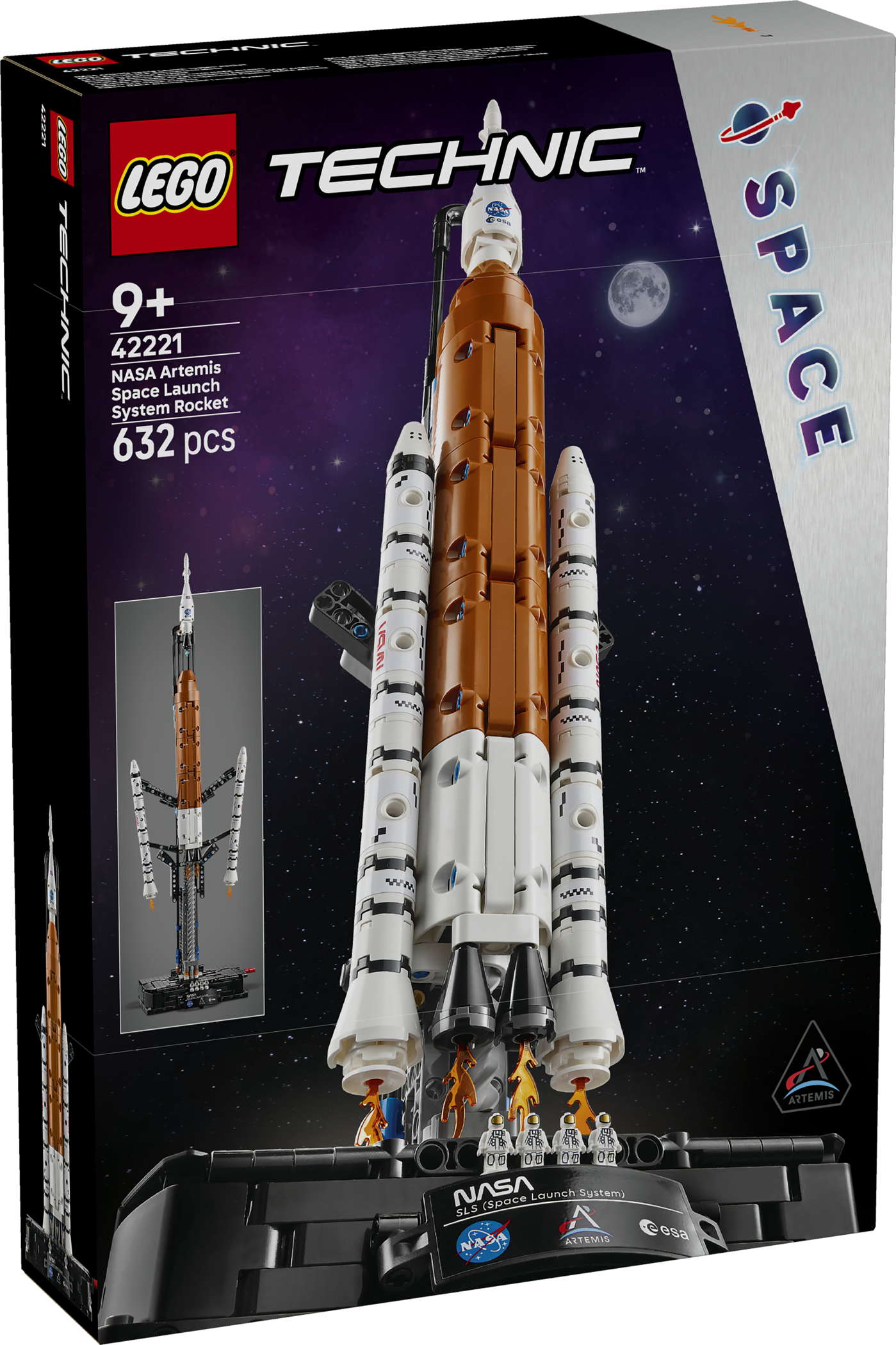 LEGO&reg; Technic NASA Artemis SLS-Schwerlastrakete 632 Teile 42221