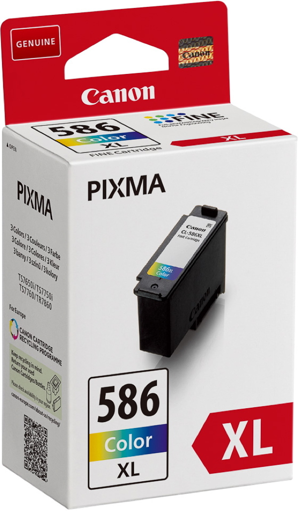 Canon Druckerpatrone Tinte CL-586 XL tri-color, dreifarbig
