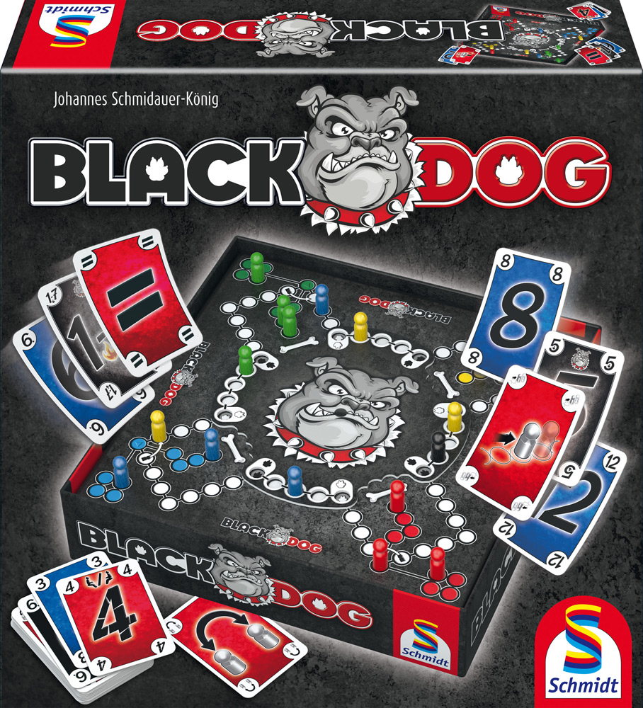 Schmidt Spiele Familienspiel Taktikspiel DOG Black 49323