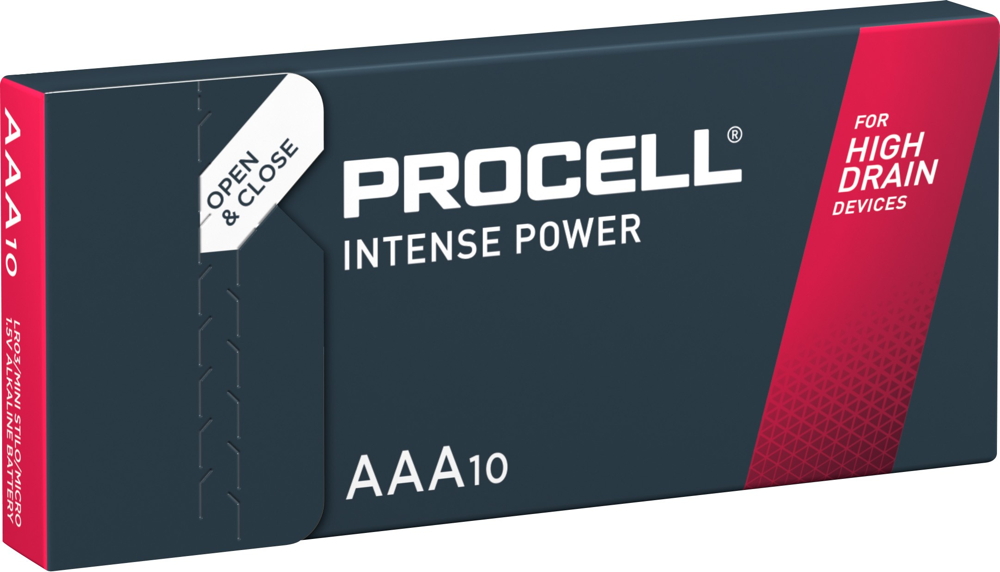 100 Duracell Procell Intense 1.5 AAA / Micro Alkaline Batterien im 10er Karton