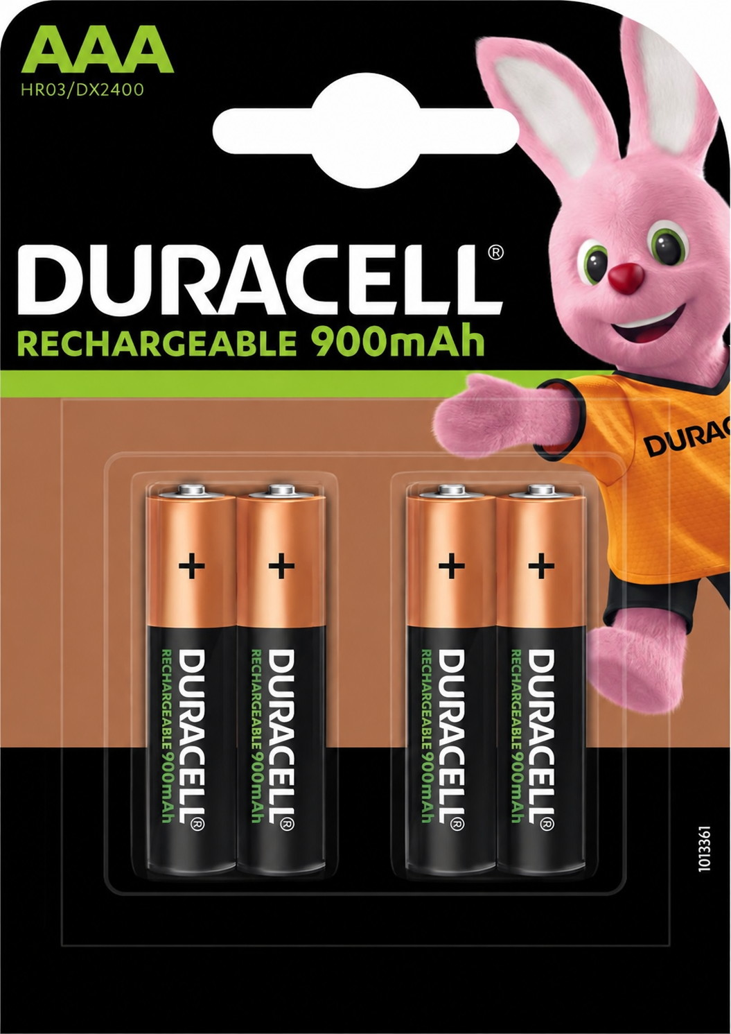 4 Duracell Akku AAA 900mAh Nickel-Metall-Hydrid im 4er Blister