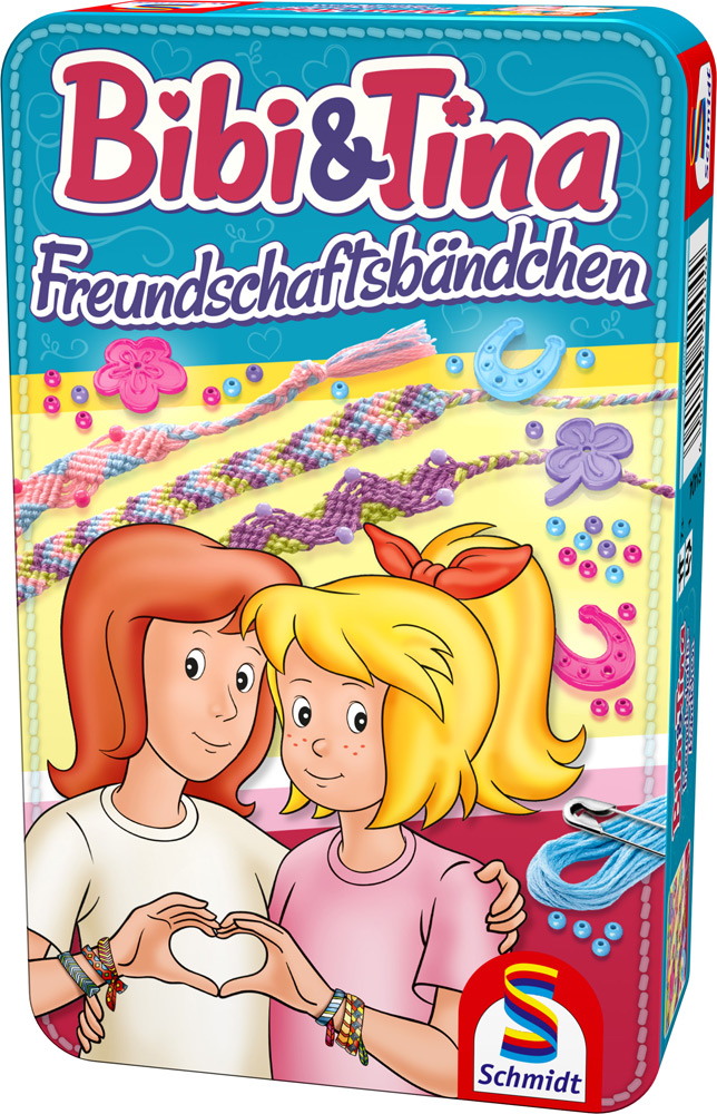 Schmidt Spiele Reisespiel Besch�ftigungsspiel Freundschaftsb�ndchen Bibi & Tina 51404
