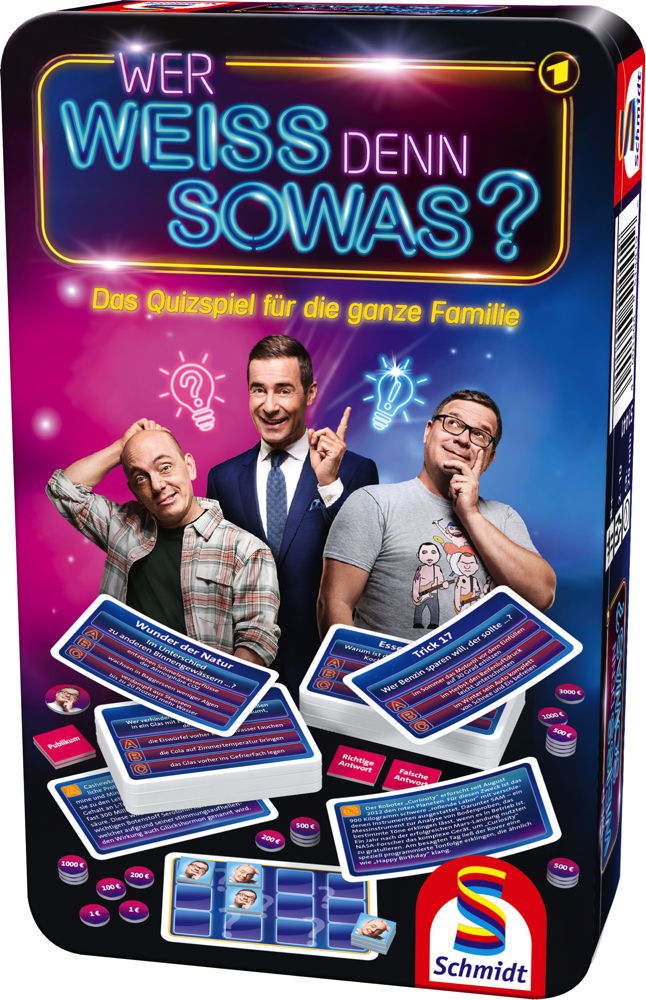 Schmidt Spiele Reisespiel Quizspiel Wer weiss denn sowas? 51441