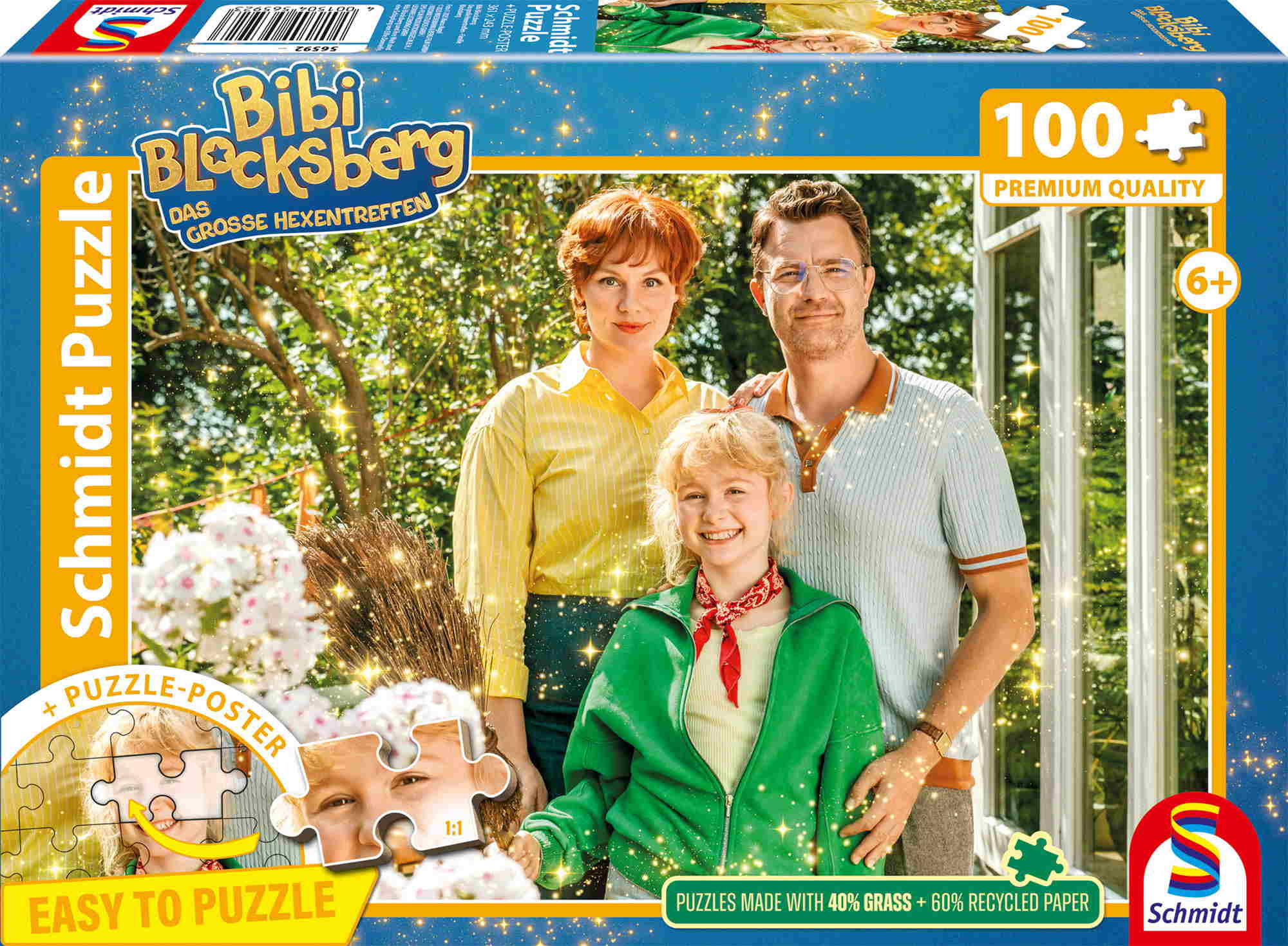 100 Teile Schmidt Spiele Kinder Puzzle Bibi Blocksberg große Hexentreffen Familie Blocksberg 56592