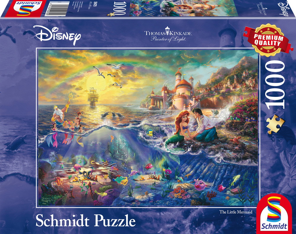 1000 Teile Schmidt Spiele Puzzle Thomas Kinkade Disney Kleine Meerjungfrau Arielle 59479