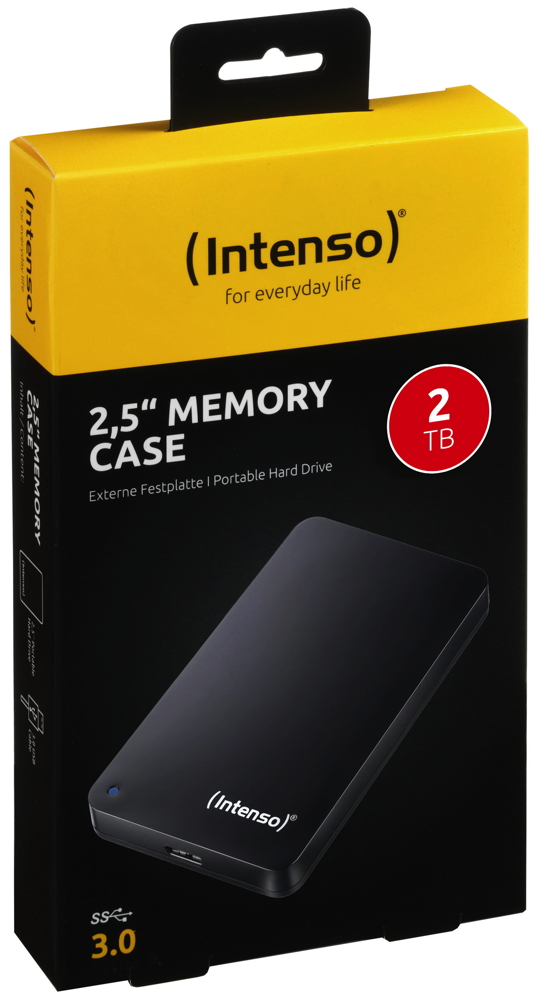 Intenso HDD externe Festplatte Memory Case 2,5 Zoll 2TB USB 3.0 schwarz
