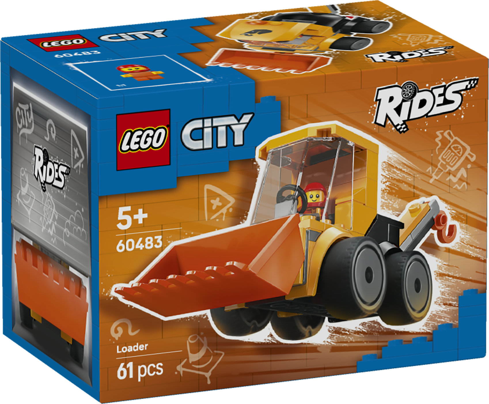 LEGO® City Brick Rides Coole Flitzer - Radlader 61 Teile 60483