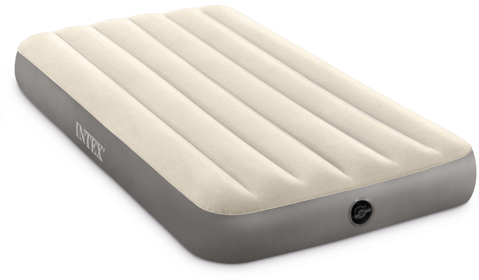 Intex Indoor und Outdoor Luftbett Twin Deluxe Single-High Airbed aufblasbar 191 x 99 x 25 cm 64101