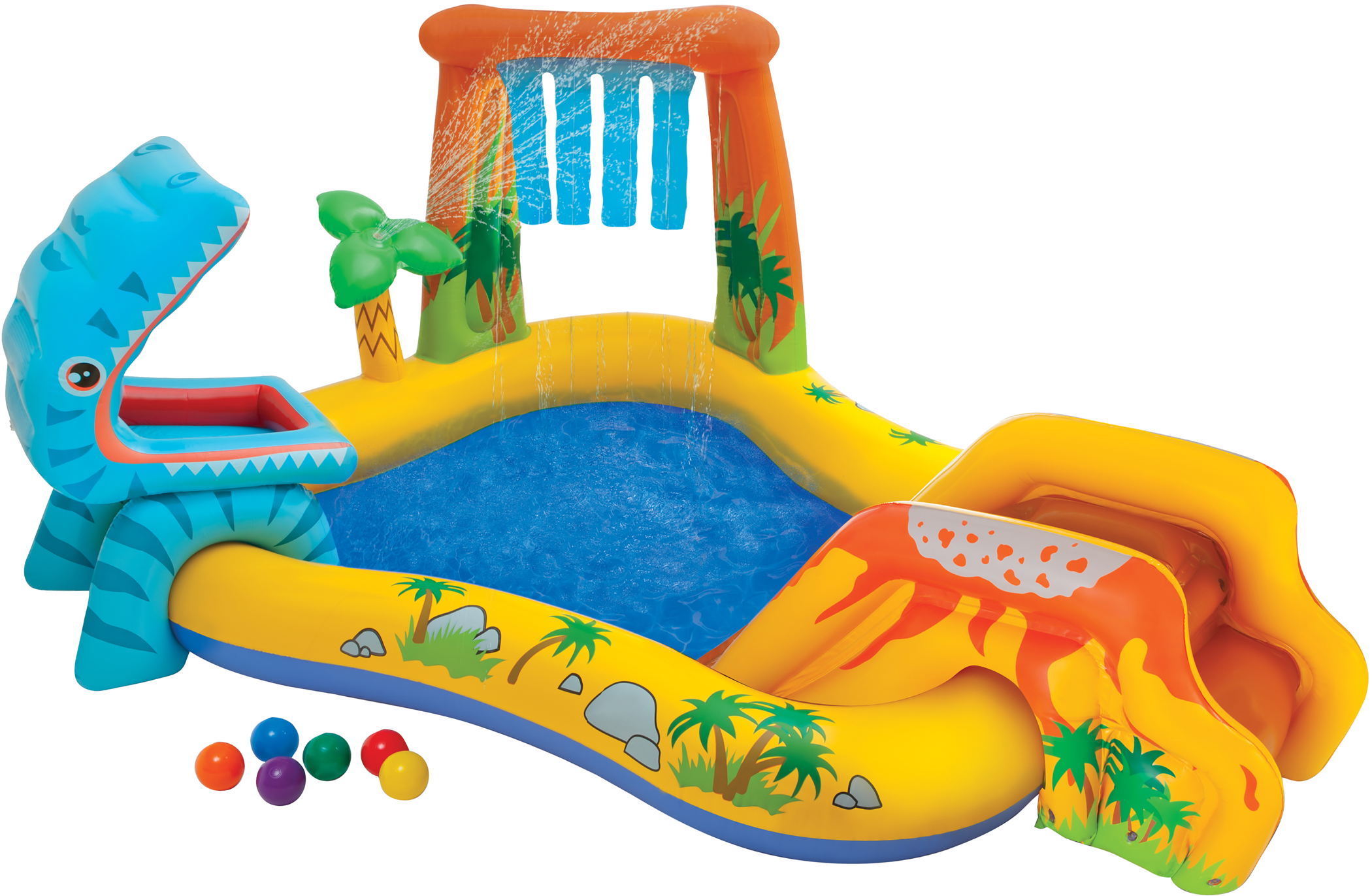 Intex Pool Play Center Dinoland 249cm x 191cm x 109cm 272 Liter ab 3 Jahren 57444NP