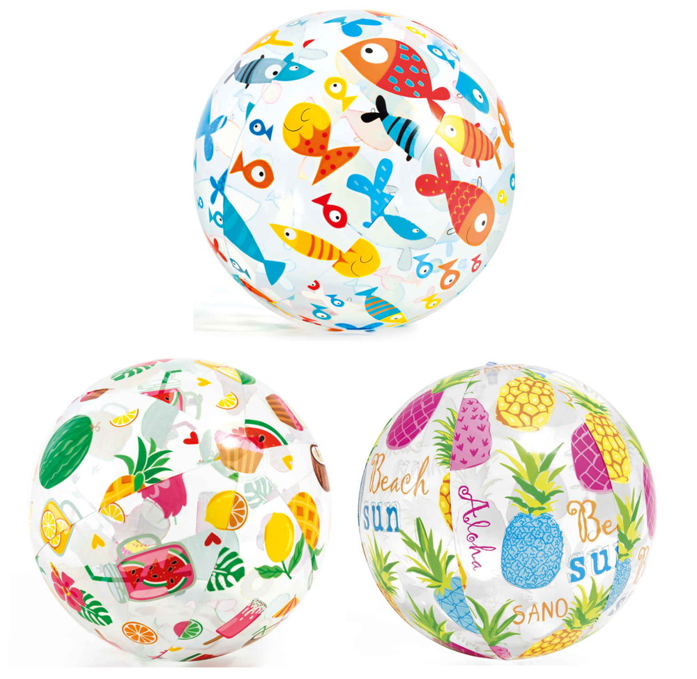 Intex Wasser Spielzeug Wasserball Lively Print Balls Ø 51cm zufällige Auswahl 59040NP