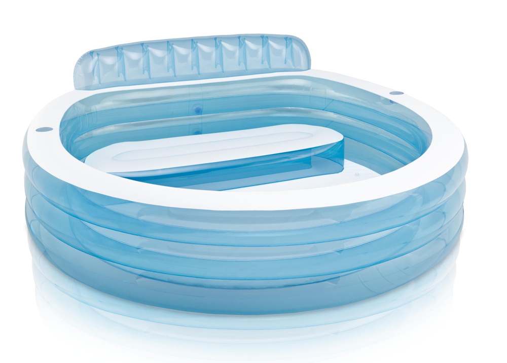 Intex Pool Swim Center Family Lounge Pool 224cm x 216cm x 76cm 590 Liter ab 3 Jahren 57190NP