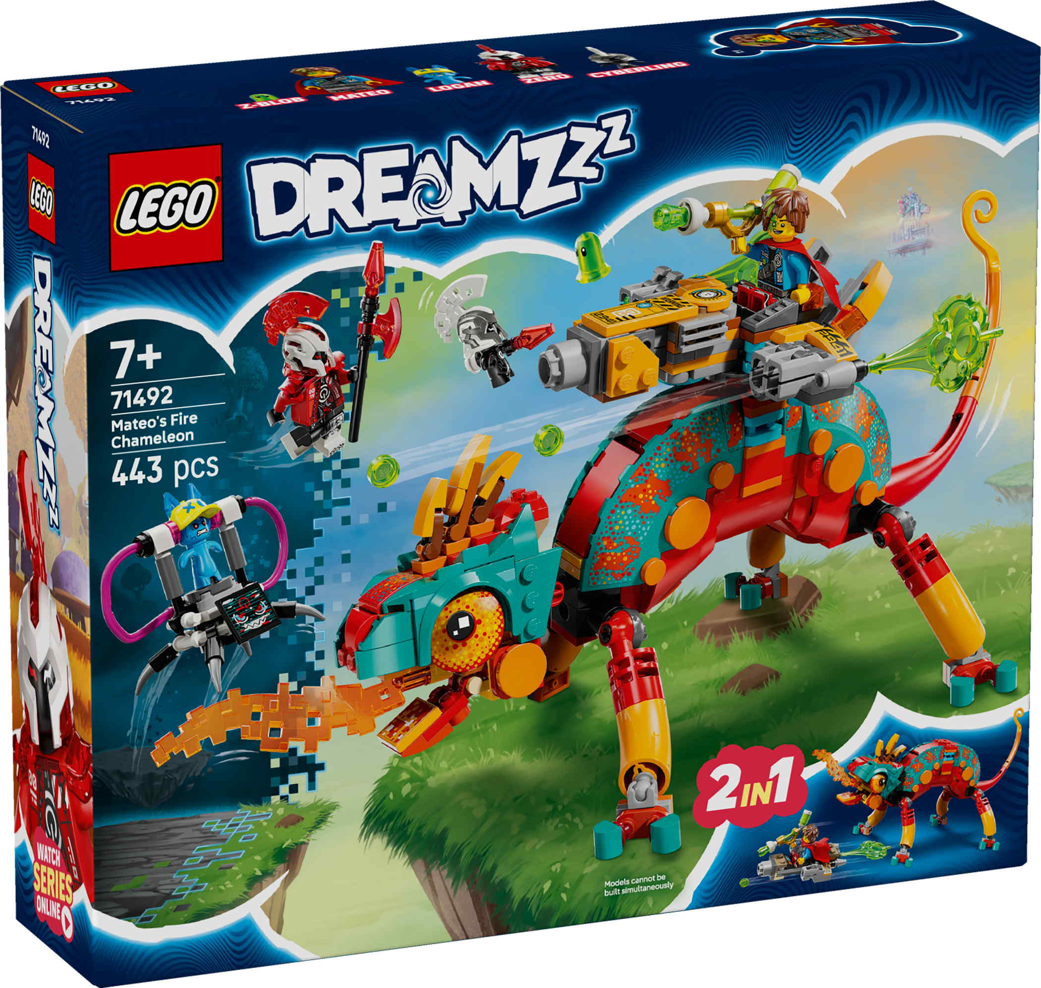 LEGO® DREAMZzz Mateos Feuer-Chamäleon 443 Teile 71492