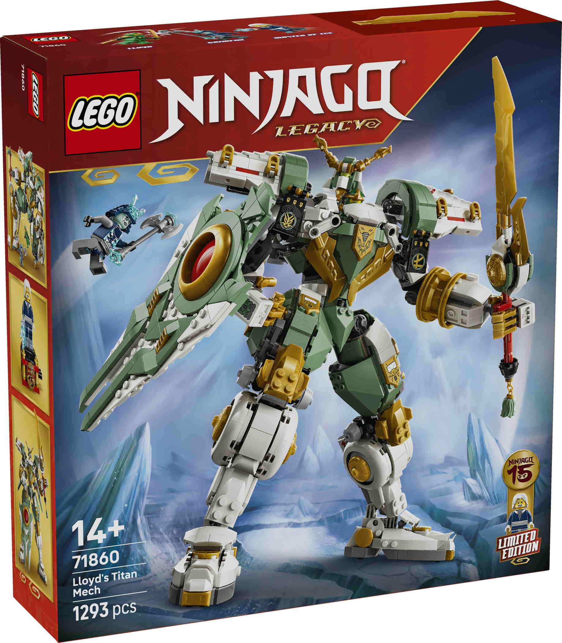 LEGO® NINJAGO 15-jähriges Jubiläum Lloyds Titan-Mech 1293 Teile 71860