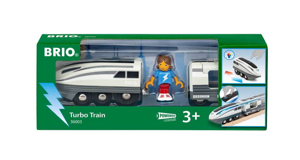 Brio World Eisenbahn Zug Turbo-Zug 3 Teile 36003