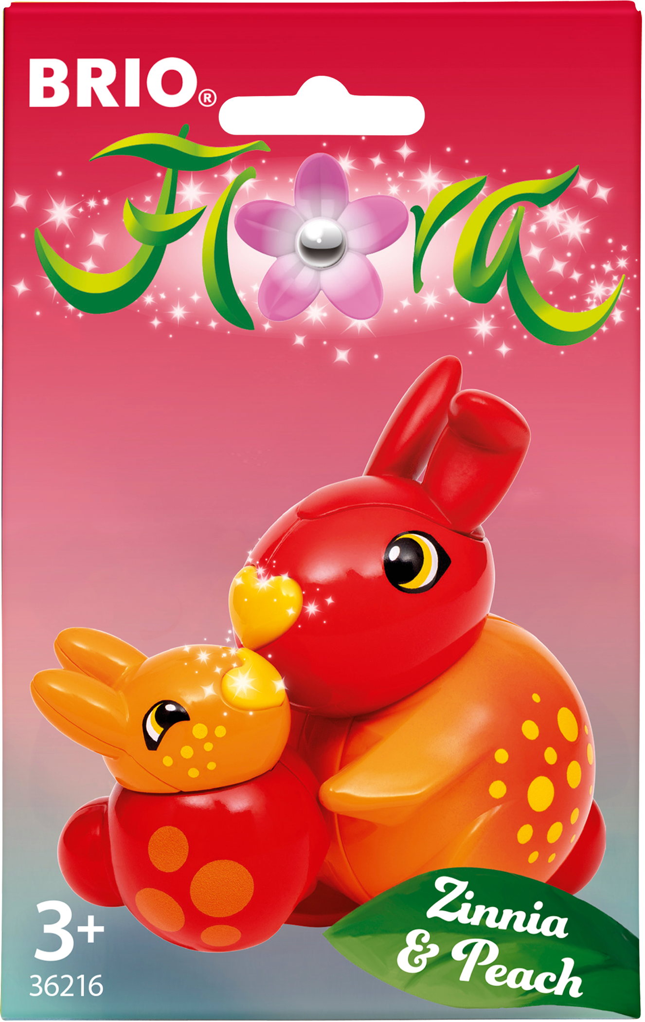 Brio Flora Spielfigur Zinnia & Peach 2 Teile inkl. 1 Flora Figur, 1 Minifigur 36216