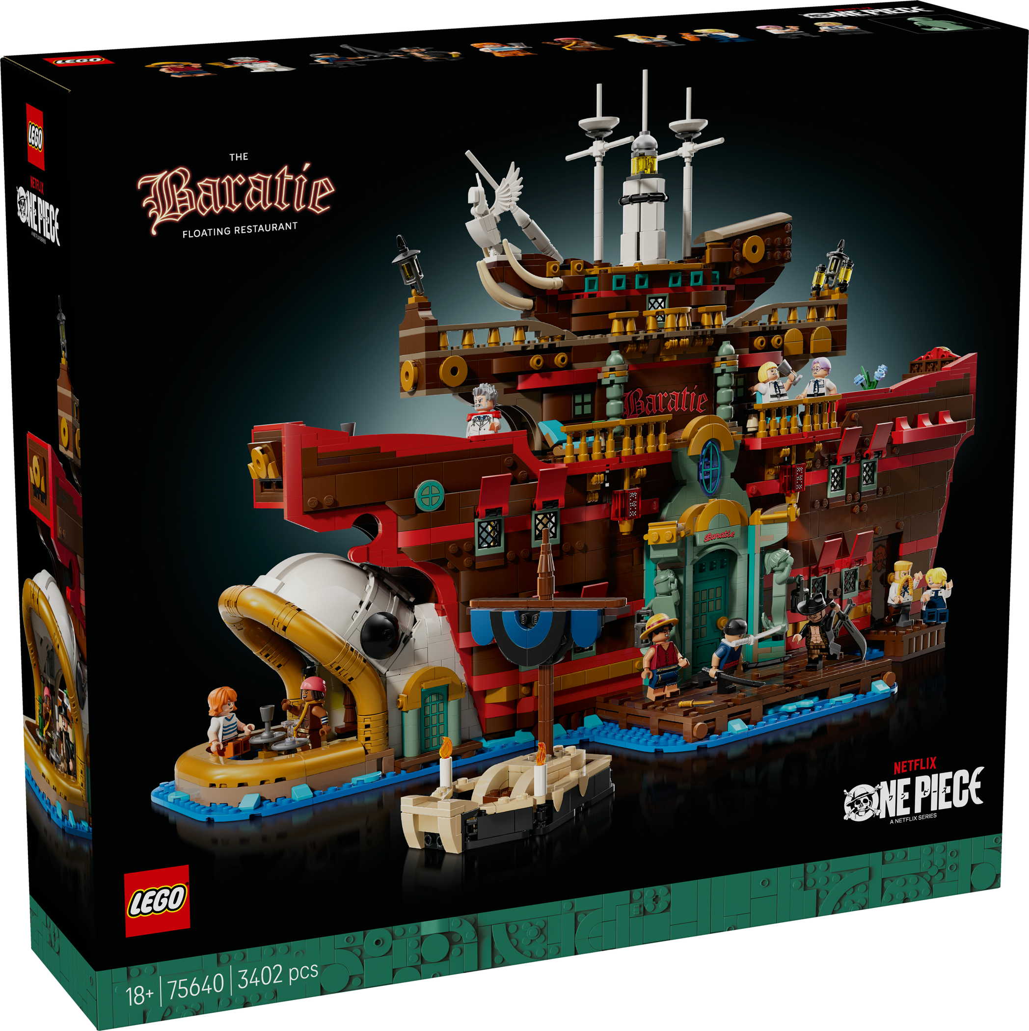 LEGO® ONE PIECE Baratié, das Schwimmende Restaurant 3402 Teile 75640