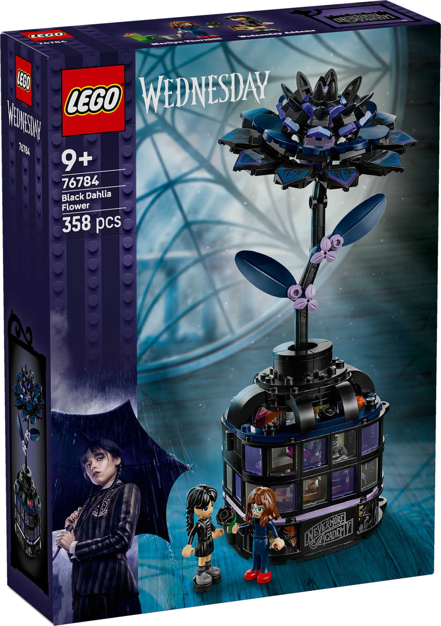 LEGO® Wednesday Schwarze Dahlie 358 Teile 76784