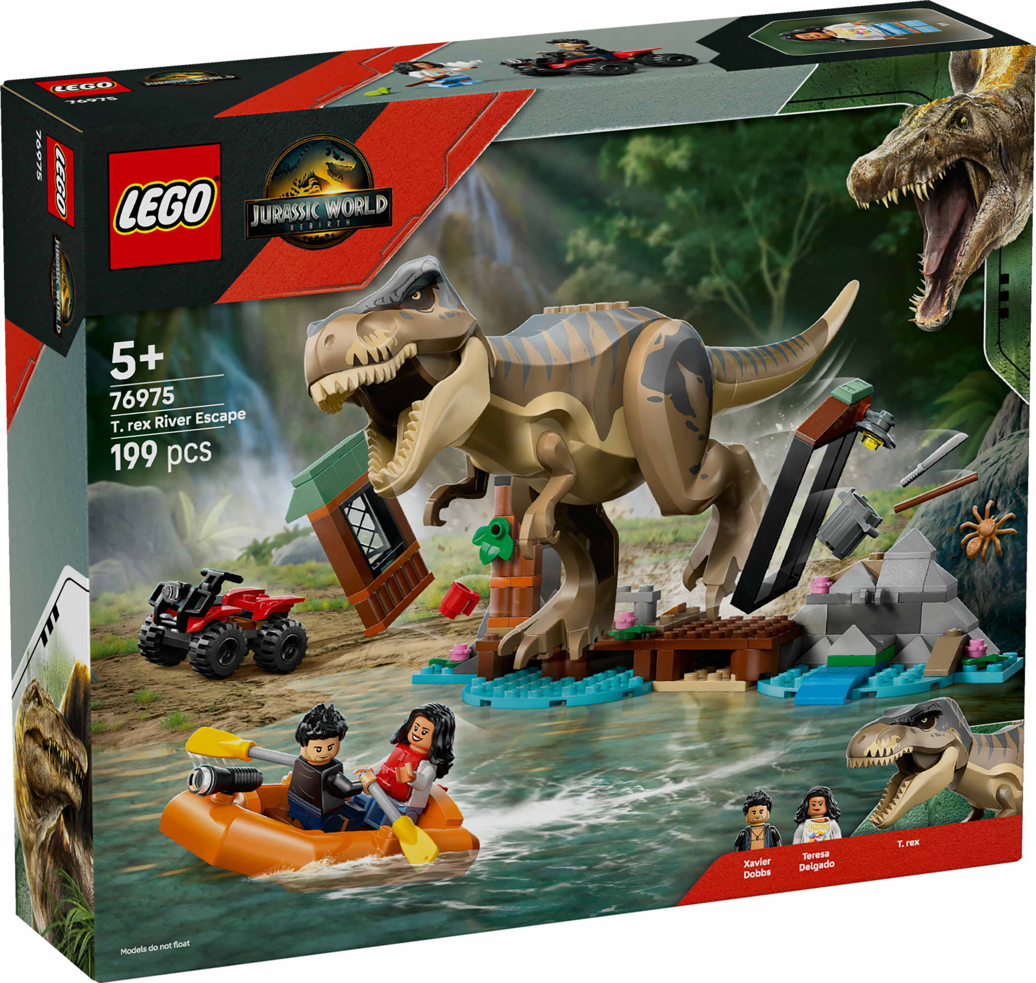 LEGO® Jurassic World™ Flucht vor dem T.Rex 199 Teile 76975