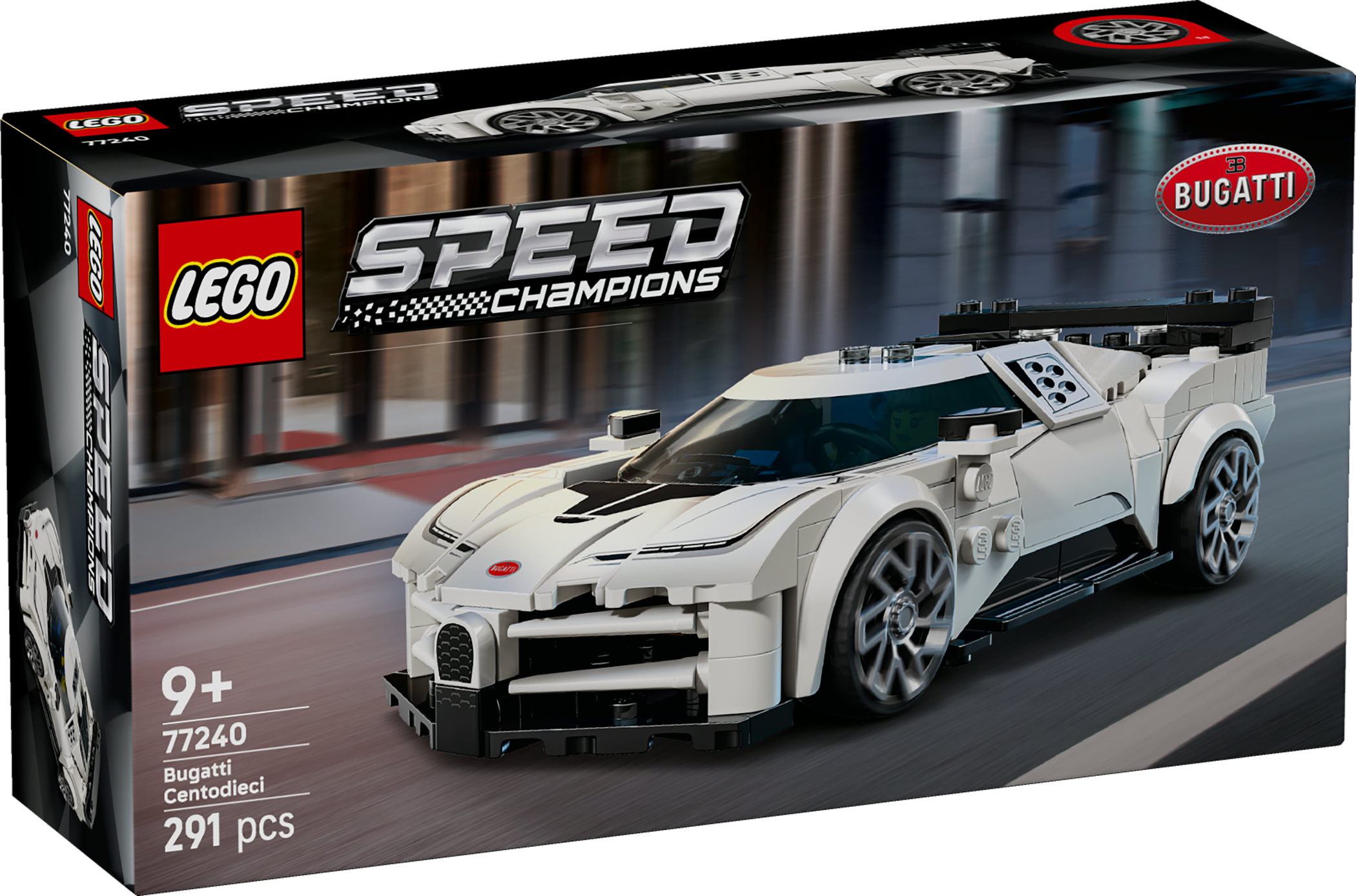 LEGO&reg; Speed Champions Bugatti Centodieci Hypersportwagen 291 Teile 77240