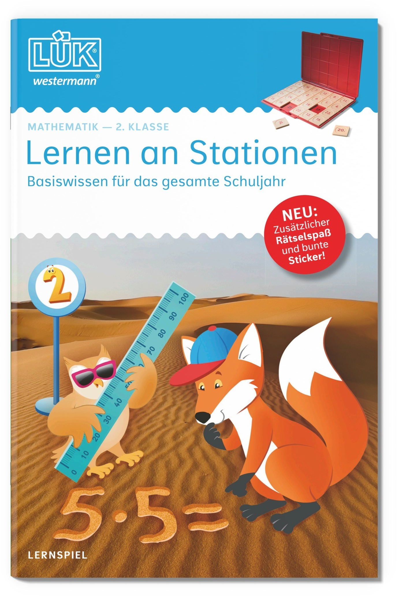LÜK Buch Lernen an Stationen Mathematik 2. Klasse ab 7 Jahren 240576