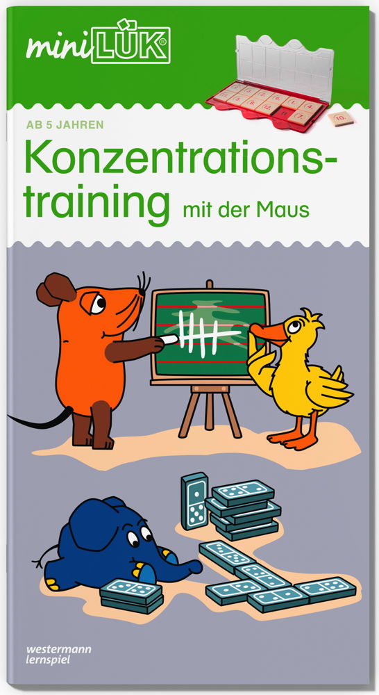 LÜK miniLÜK Buch Konzentrationstraining mit der Maus ab 5 Jahren 4552