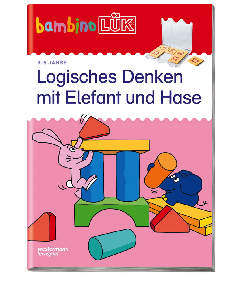LÜK bambinoLÜK Buch Logisches Denken mit Elefant und Hase ab 3 Jahren 7504