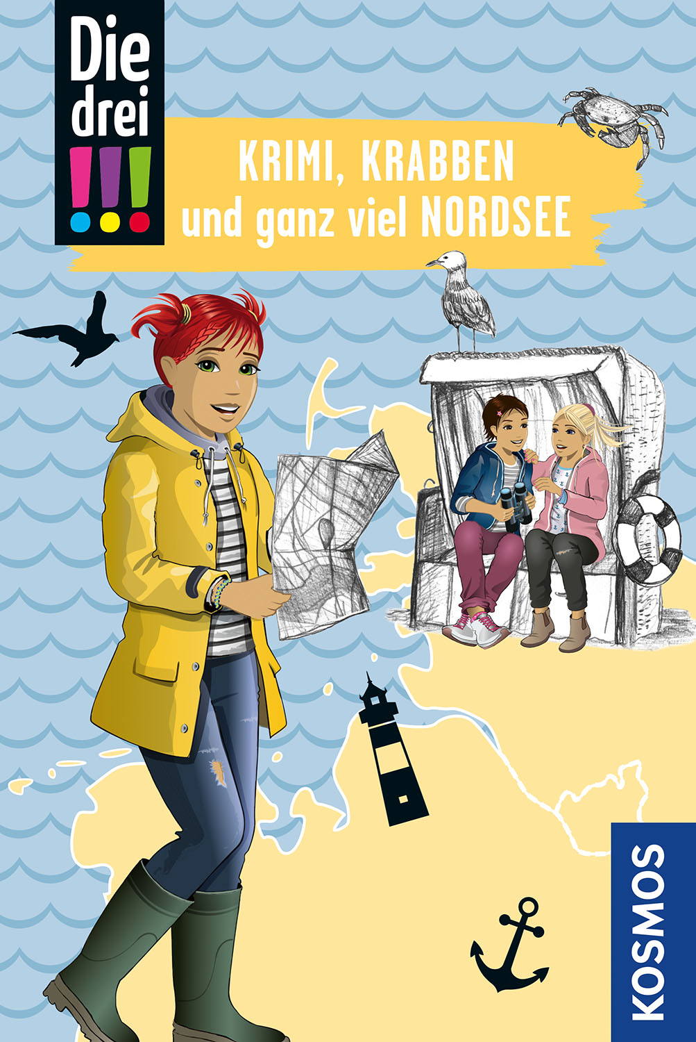Kosmos Buch Die drei !!! Reisekrimi Krimi, Krabben und ganz viel Nordsee 17514