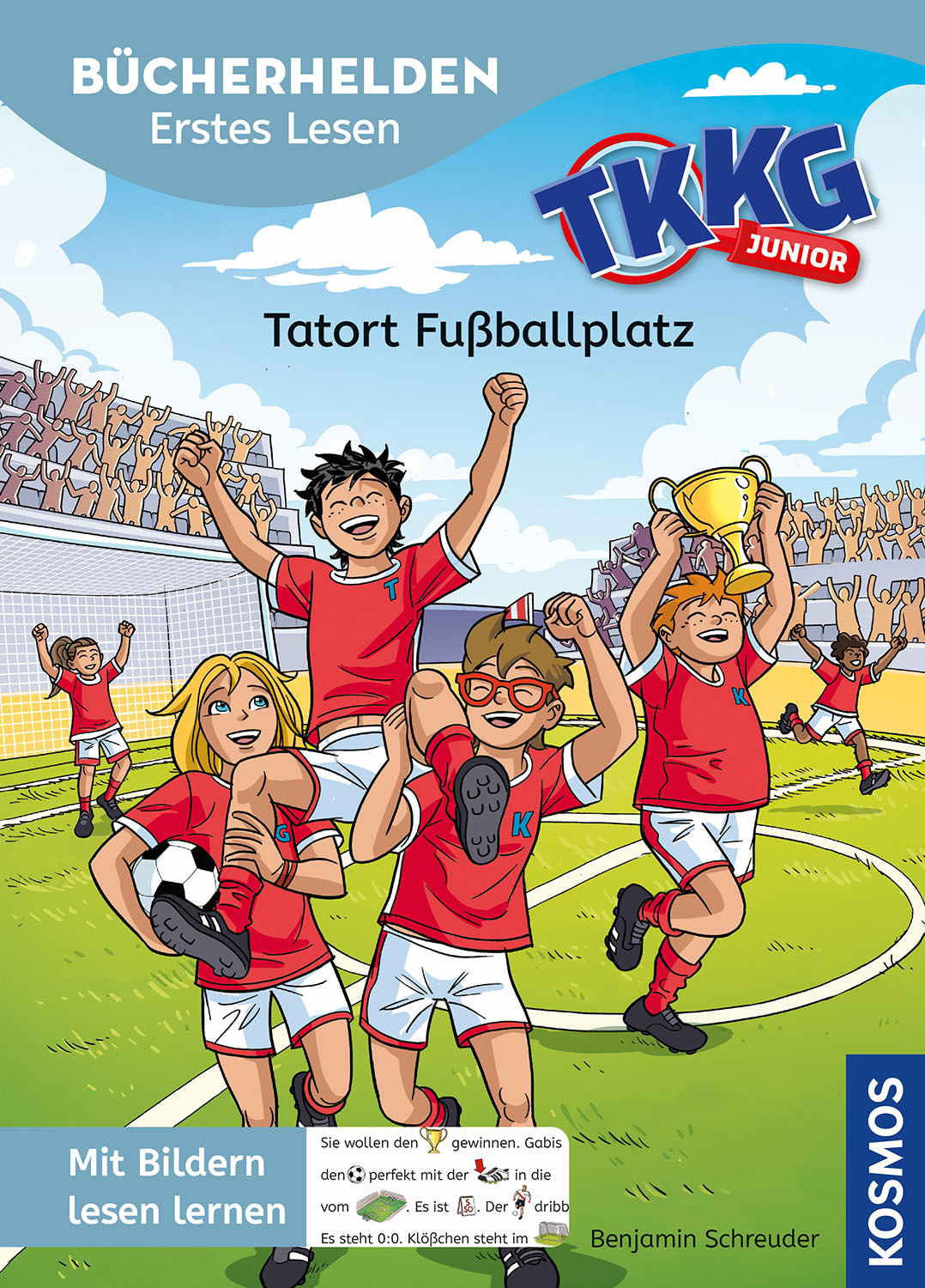 Kosmos Buch TKKG Junior Bücherhelden Erstes Lesen Tatort Fußballplatz 18164