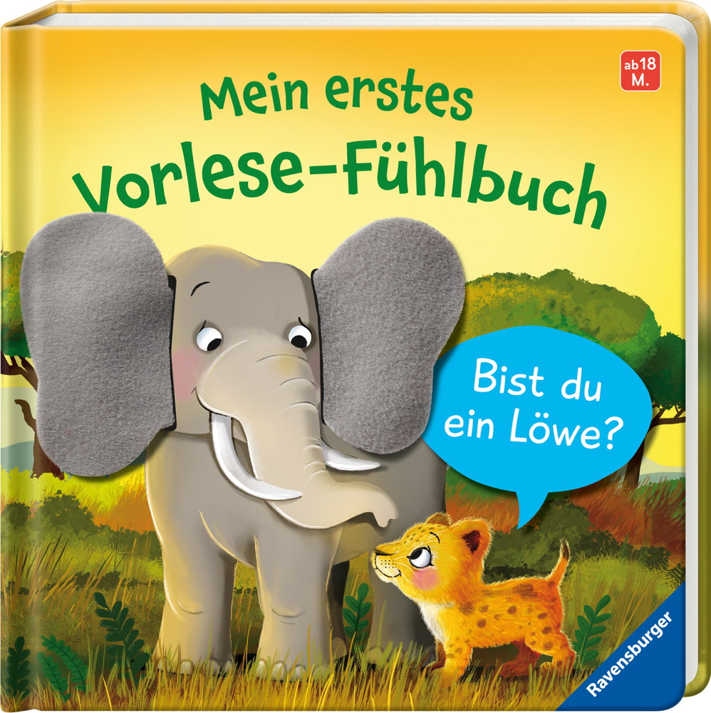 Ravensburger Pappbilderbuch Mein erstes Vorlese-F�hlbuch Bist du ein L�we? 41662
