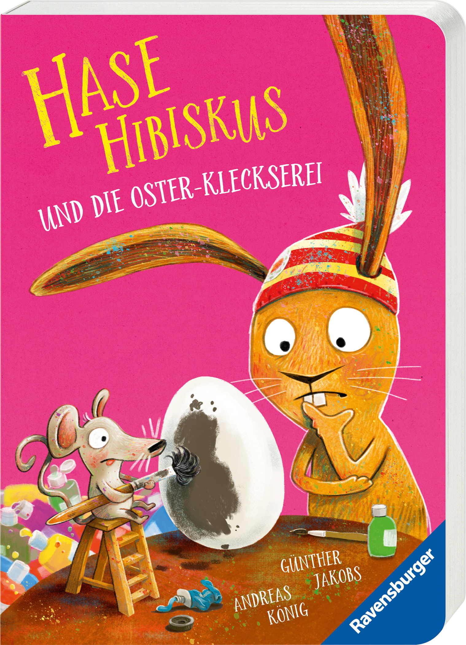Ravensburger Buch Pappbilderbuch Vorlesen Hase Hibiskus und die OsterKleckserei 41910