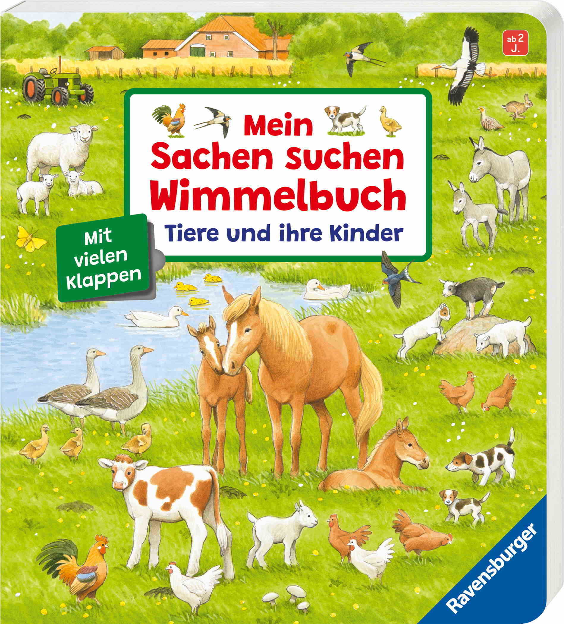 Ravensburger Buch Pappbilderbuch Mein Sachen suchen Wimmelbuch Tiere und ihre Kinder 41916