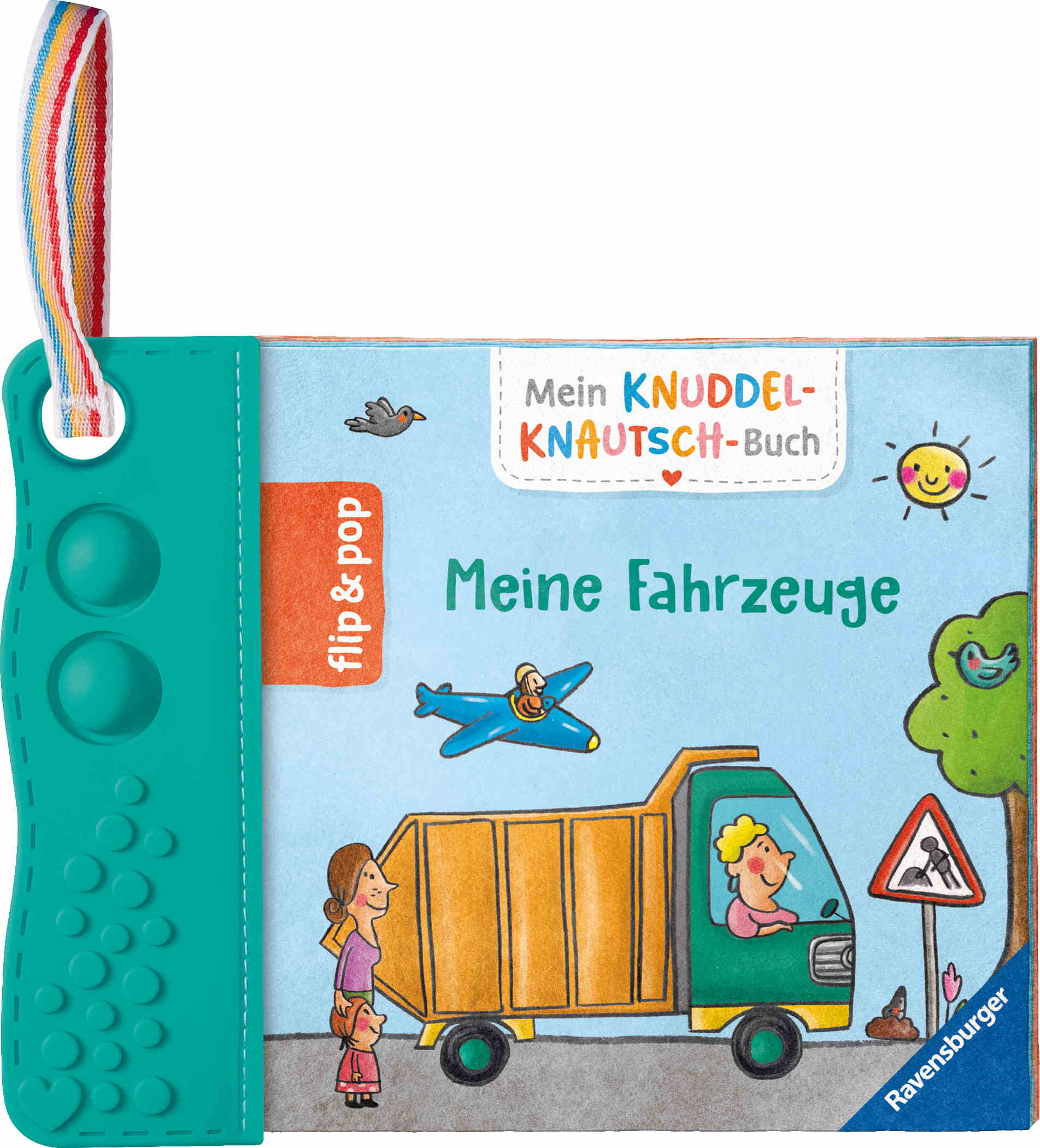 Ravensburger Buch Pappbilderbuch Mitmachen Mein Knuddel Knautsch Buch flip&pop Meine Fahrzeuge 42224