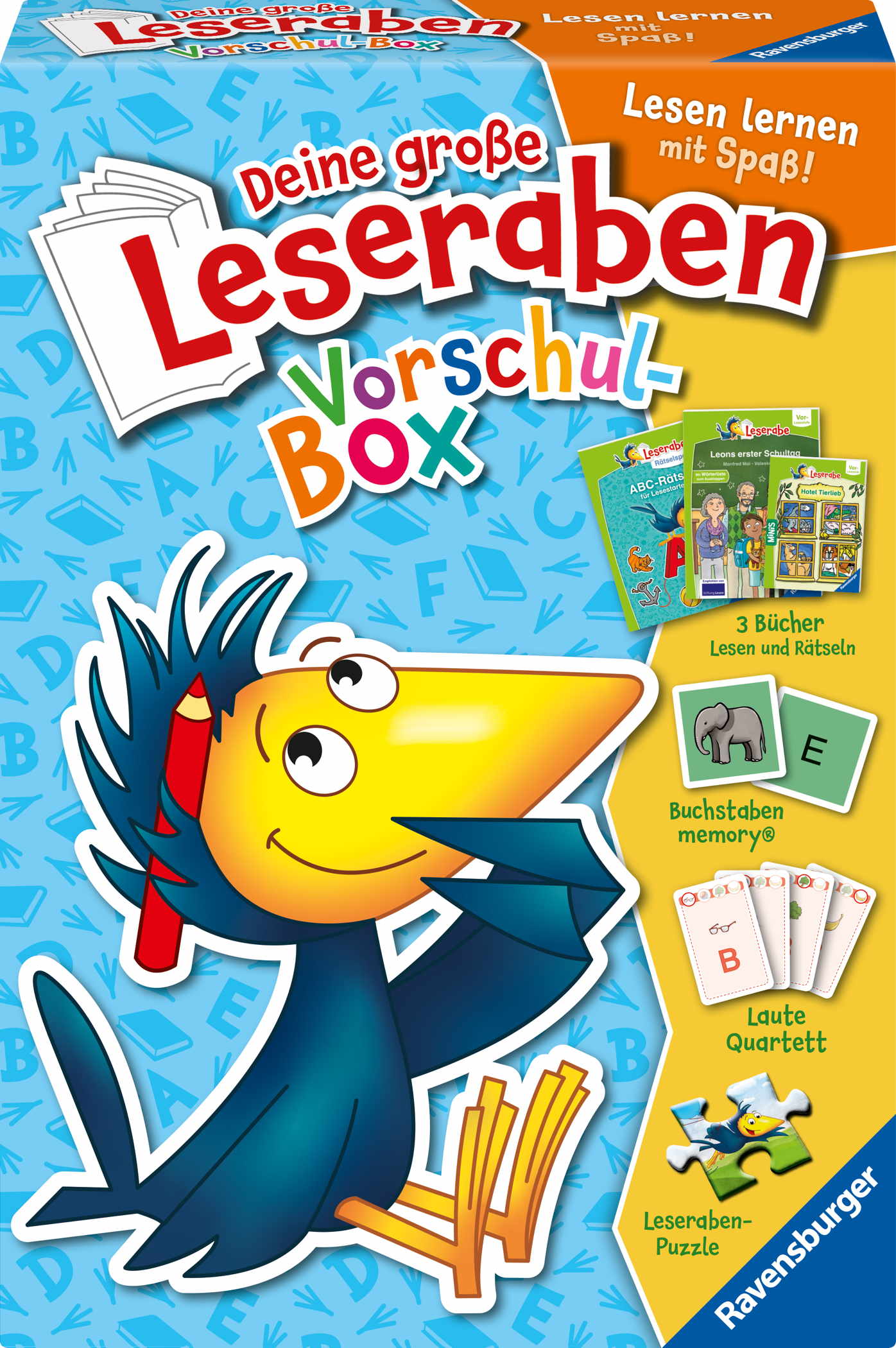 Ravensburger Buch Erstlesetitel Leserabe Sonderausgaben Deine große Leseraben VorschulBox 46393