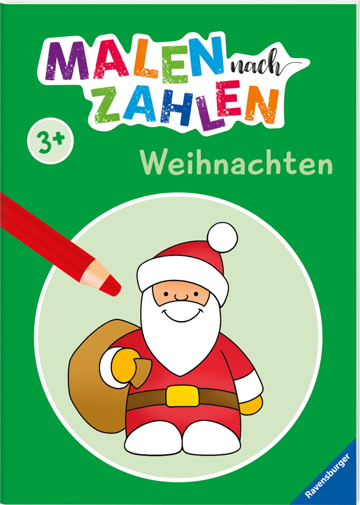Ravensburger Buch Kreativit�t Malen nach Zahlen ab 3 Weihnachten 48991