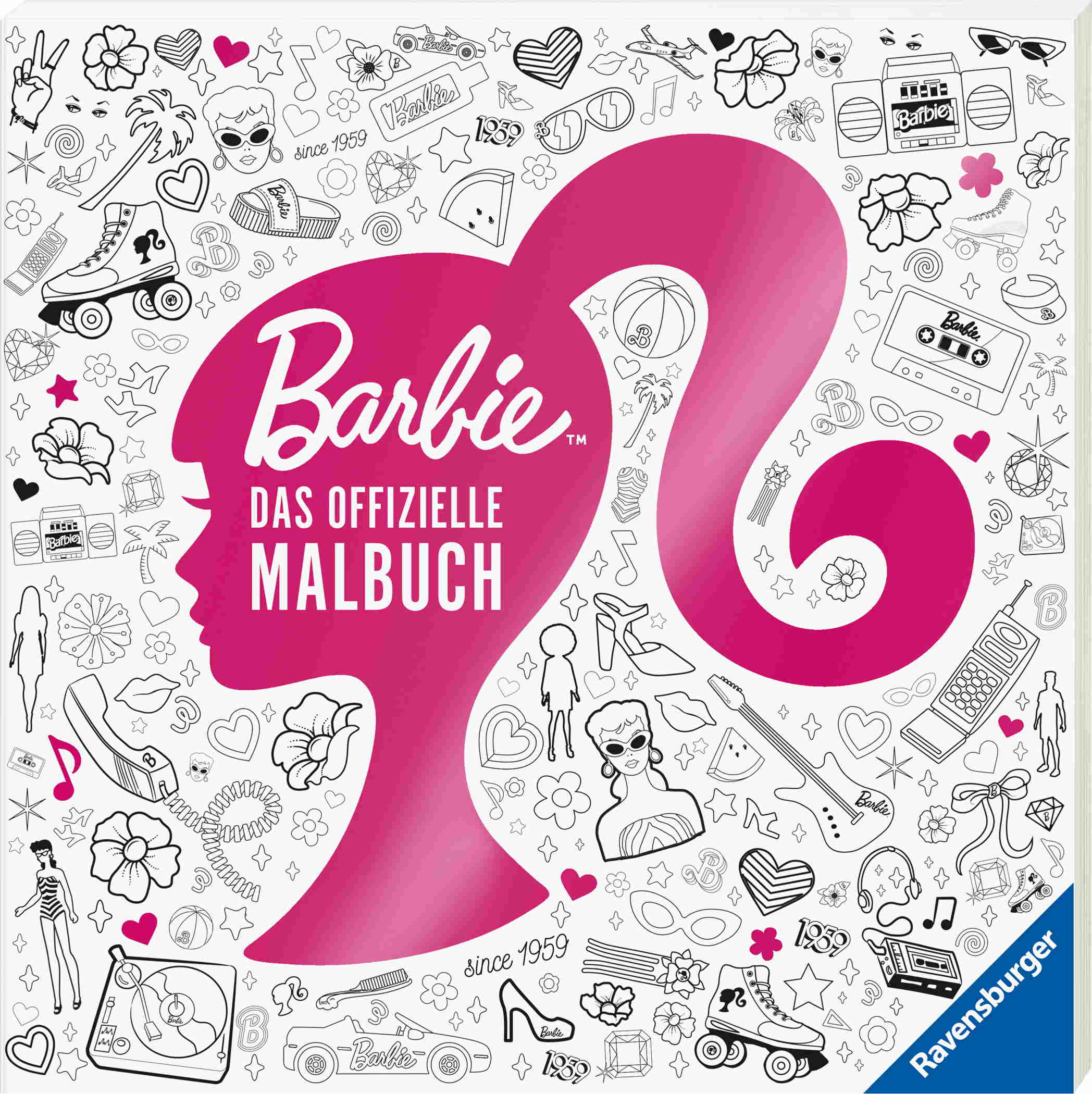 Ravensburger Buch Kreativität Barbie Malbuch 49848