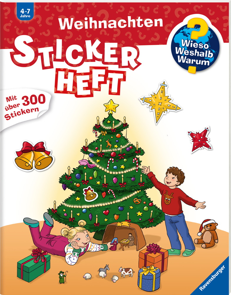 Ravensburger Buch Wieso? Weshalb? Warum? Stickerheft Weihnachten 60009
