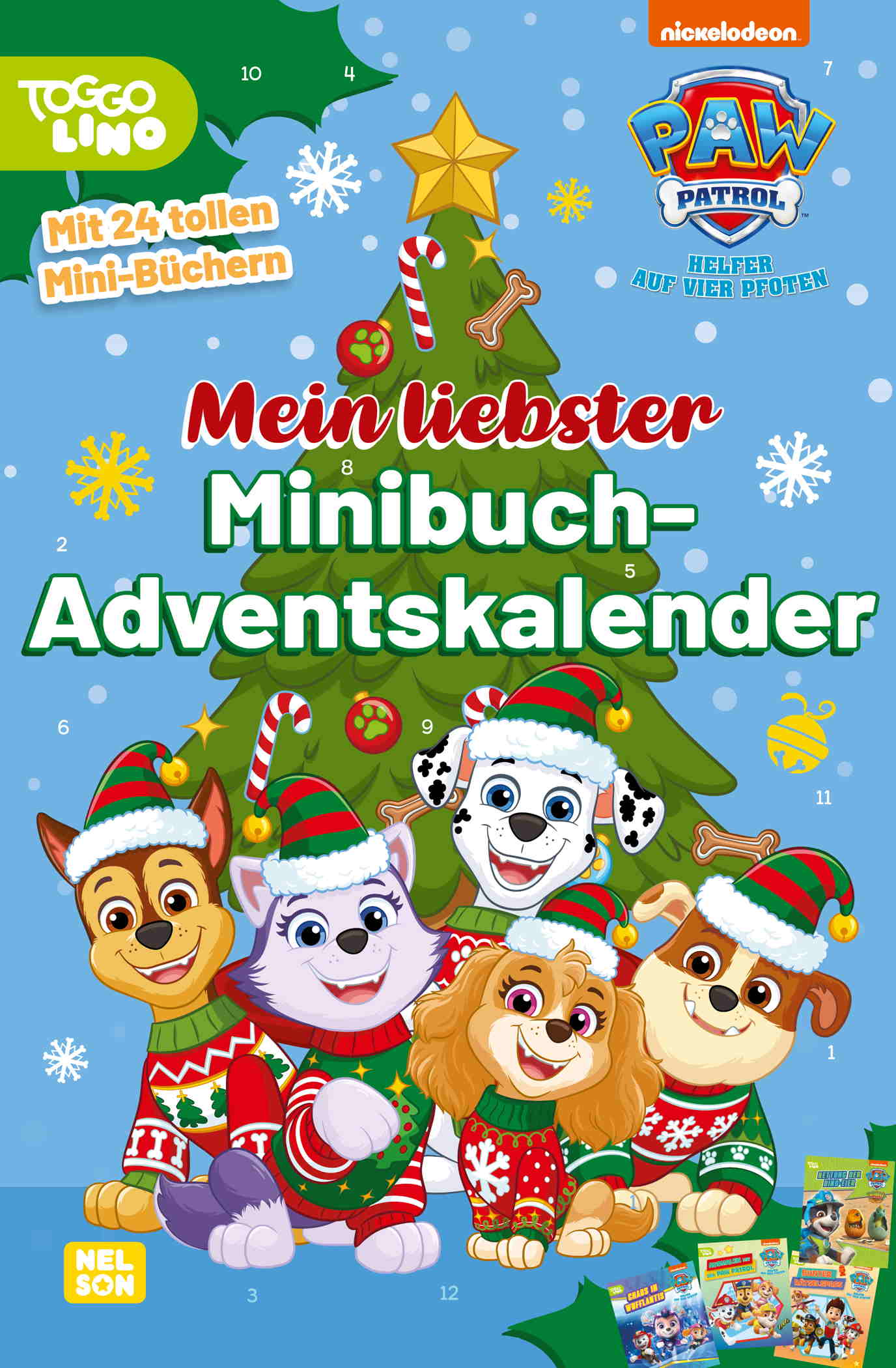 Nelson PAW Patrol Mein liebster Minibuch Adventskalender mit 24 Pappbilderb�chern 512808