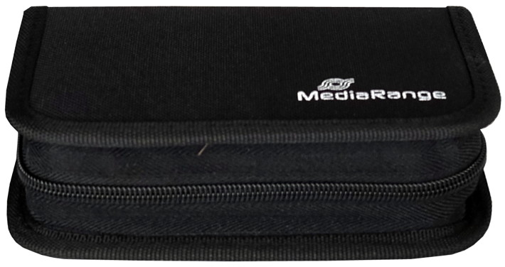 10 Mediarange Taschen für 6 USB Sticks und 3 SD Speicherkarten in schwarz