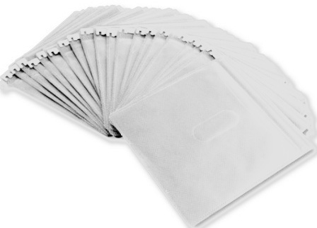 20 Mediarange Einh�ngetaschen f�r DJ Koffer f�r je 2 BD / CD / DVD wei�