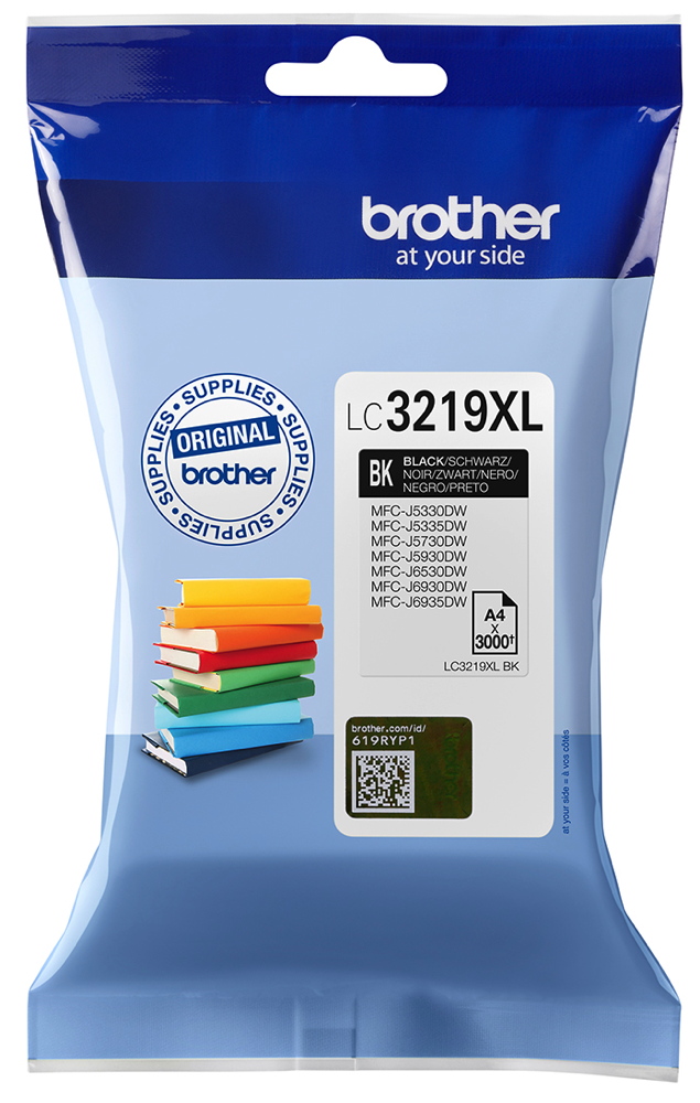 Brother Druckerpatrone Tinte LC-3219 XL BK black, schwarz