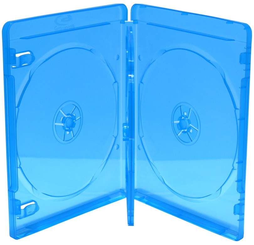 30 Blu-ray H�llen 4er Box 14 mm f�r je 4 BD / CD / DVD blau