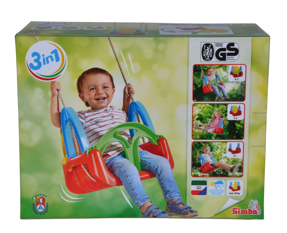 Simba Outdoor Spielzeug Garten 3 in 1 Schaukel 107174109