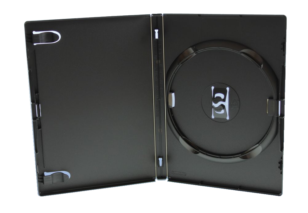 50 Amaray DVD H�llen 1er Box 14 mm f�r je 1 BD / CD / DVD schwarz
