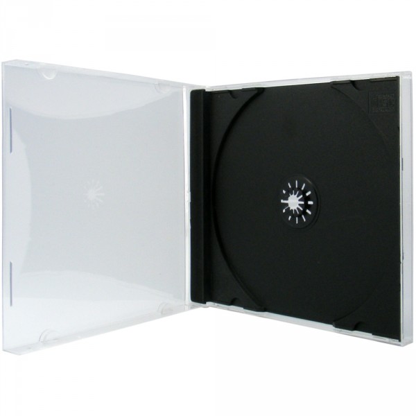 300 Professional CD H�llen 1er Jewelcase 10,4 mm f�r je 1 BD / CD / DVD schwarz